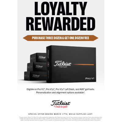 Personalized Titleist Buy 3 Dozen Get 1 Free